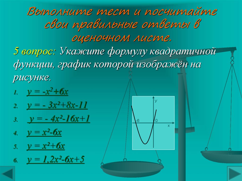 Алгоритм построения квадратичной функции