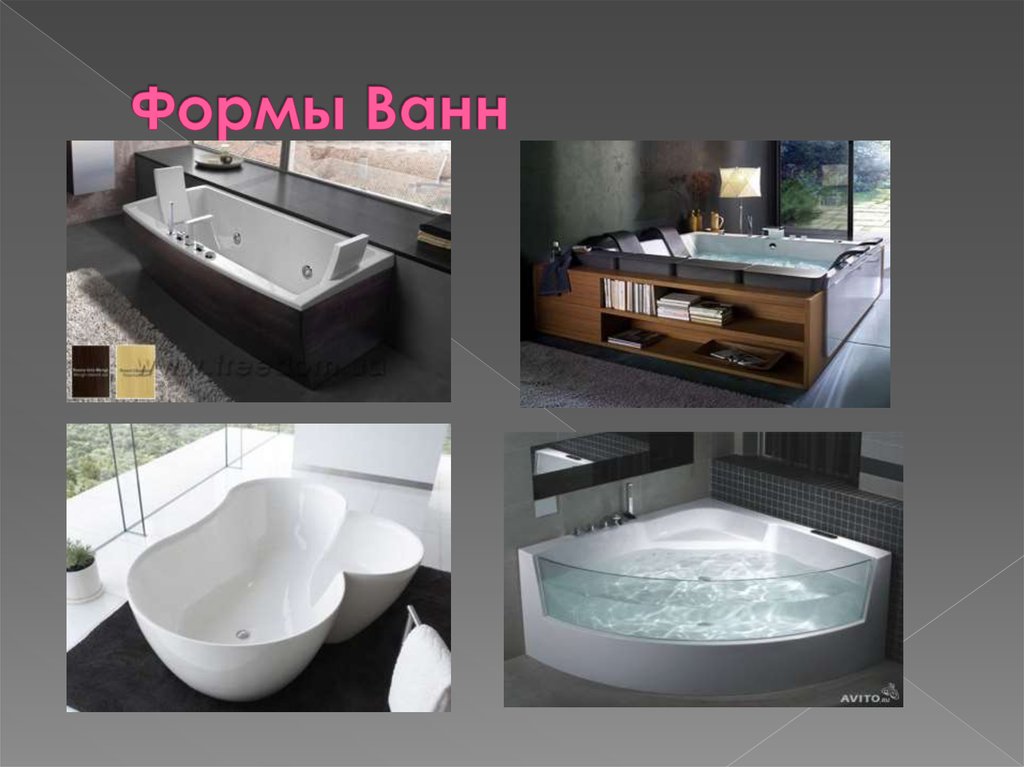 Формы Ванн