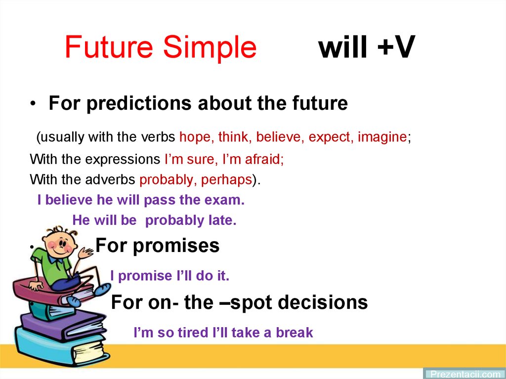 Future simple going to презентация