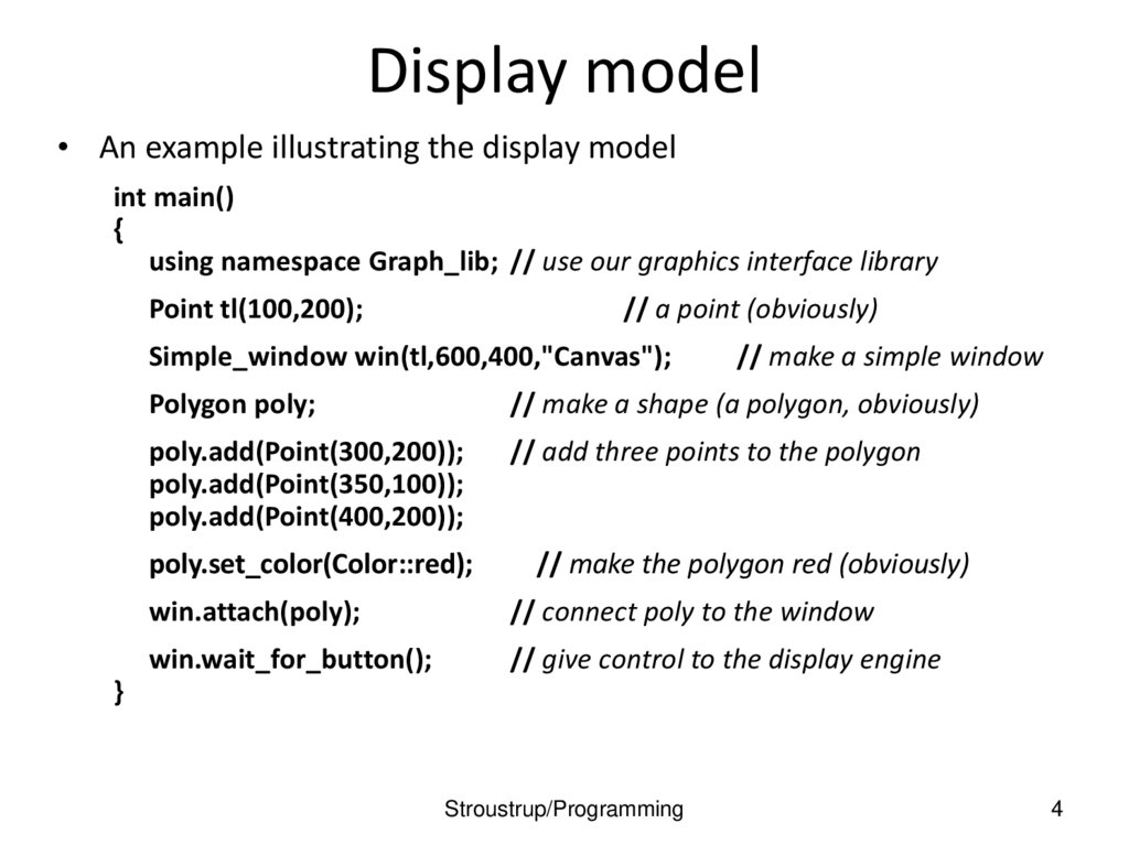 Display model