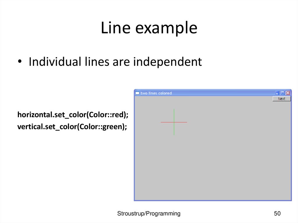 Line example
