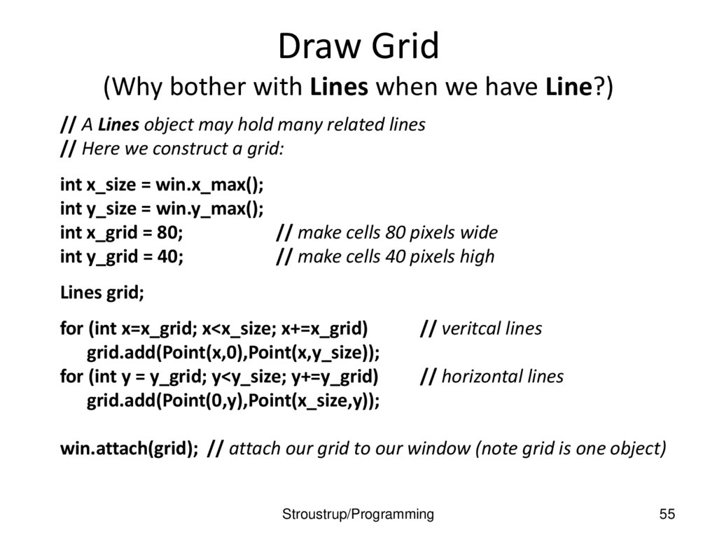 Lines example