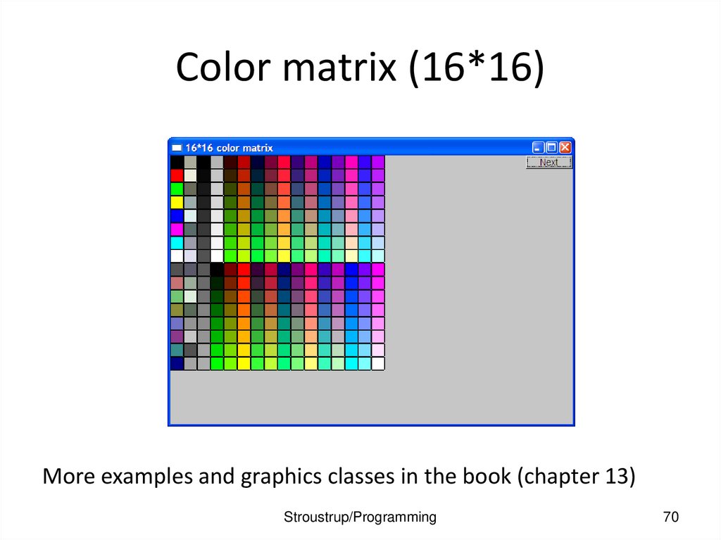 Color matrix