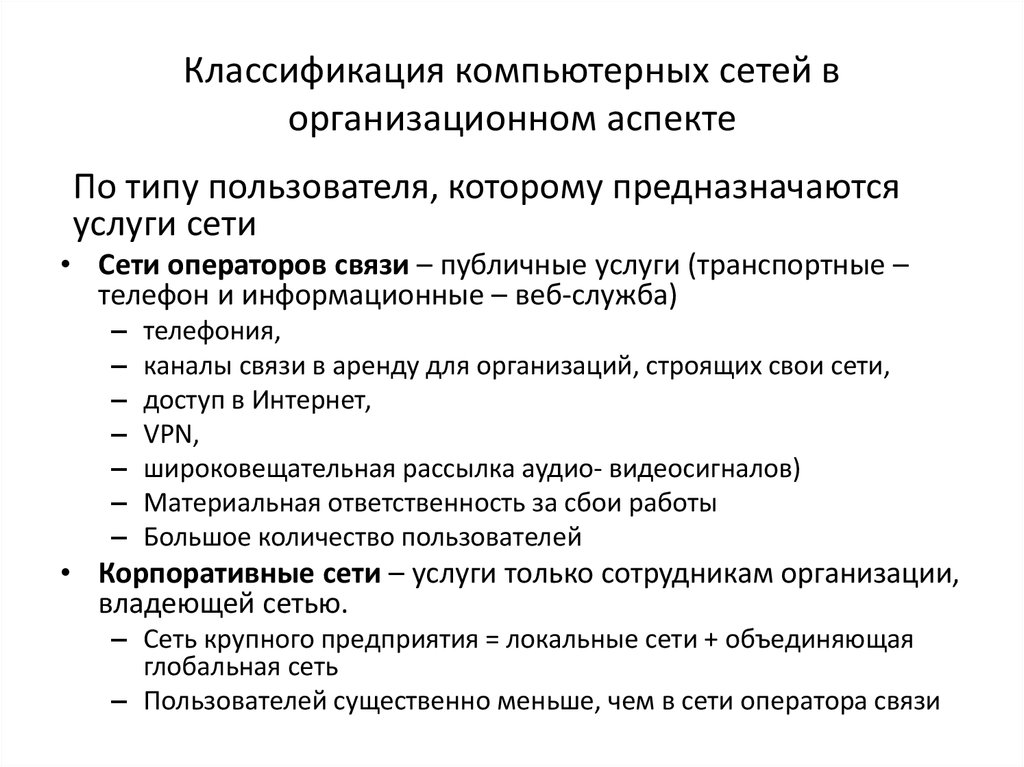 Классификация компьютерных сетей презентация