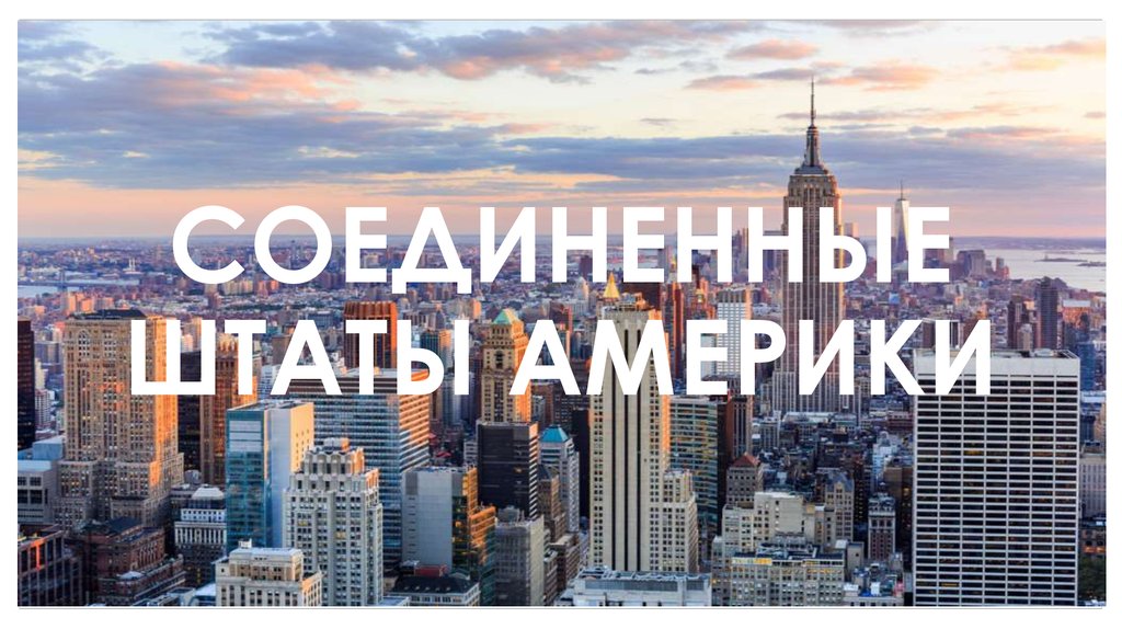 СОЕДИНЕННЫЕ ШТАТЫ АМЕРИКИ