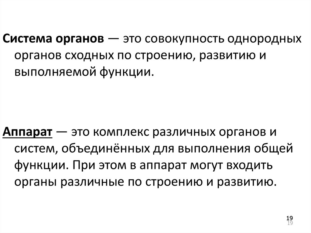 Органы сходные по общему плану строения но служащие для выполнения различных функций называются