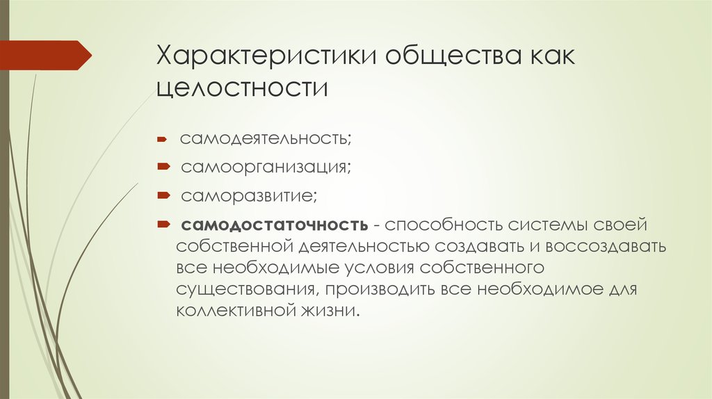 Выявить характеристику. Характеристики общества. Общество как целостный социальный организм. Проявление целостности общества. Характеристики общества как системы.