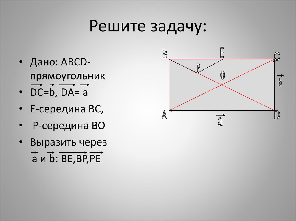 Середина прямоугольника