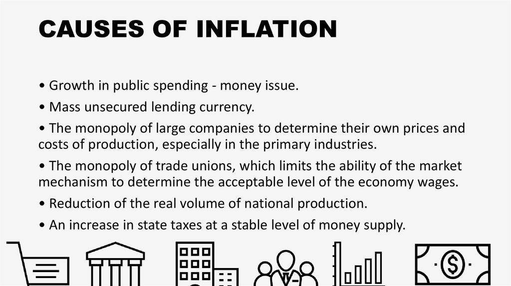 what are the types and causes of inflation