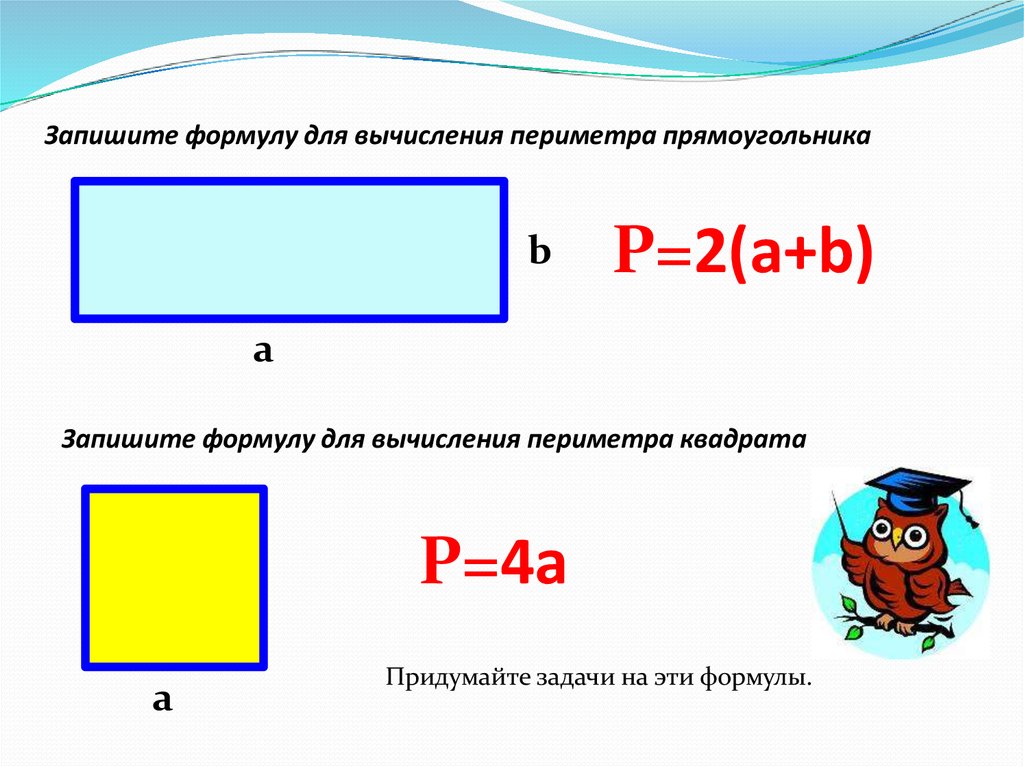 Периметр прямоугольника презентация 5 класс. Формула вычисления периметра и площади квадрата. Формулы вычисления периметра фигур. Периметр и площадь прямоугольника формула. Формула периметра квадрата 3 класс математика.