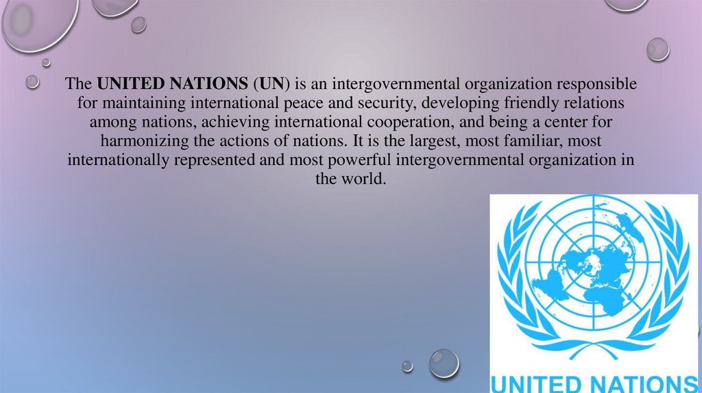 United Nations презентация онлайн