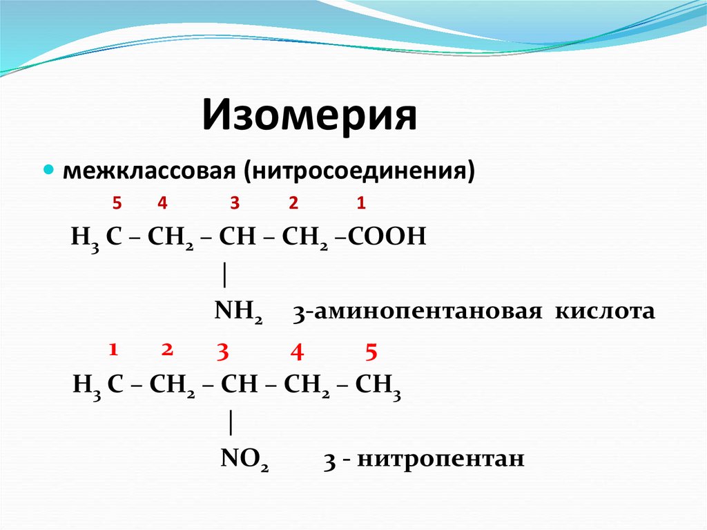 Изомерия классов