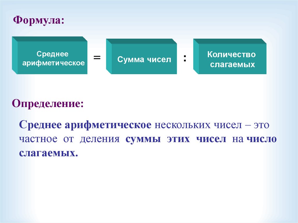 Среднеарифметическое презентация 5 класс