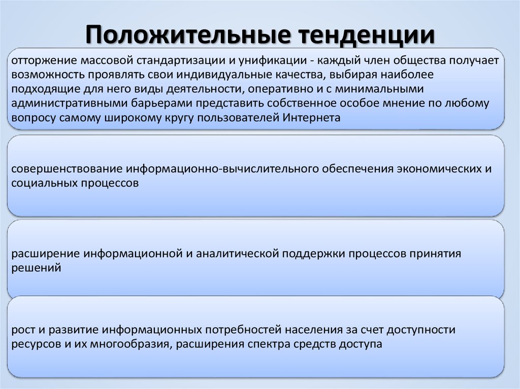 Тенденции общества. Положительная тенденция. Положительная тенденция это простыми словами. Положительные тенденции информационного общества. Положительные тенденции формирования информационного общества.