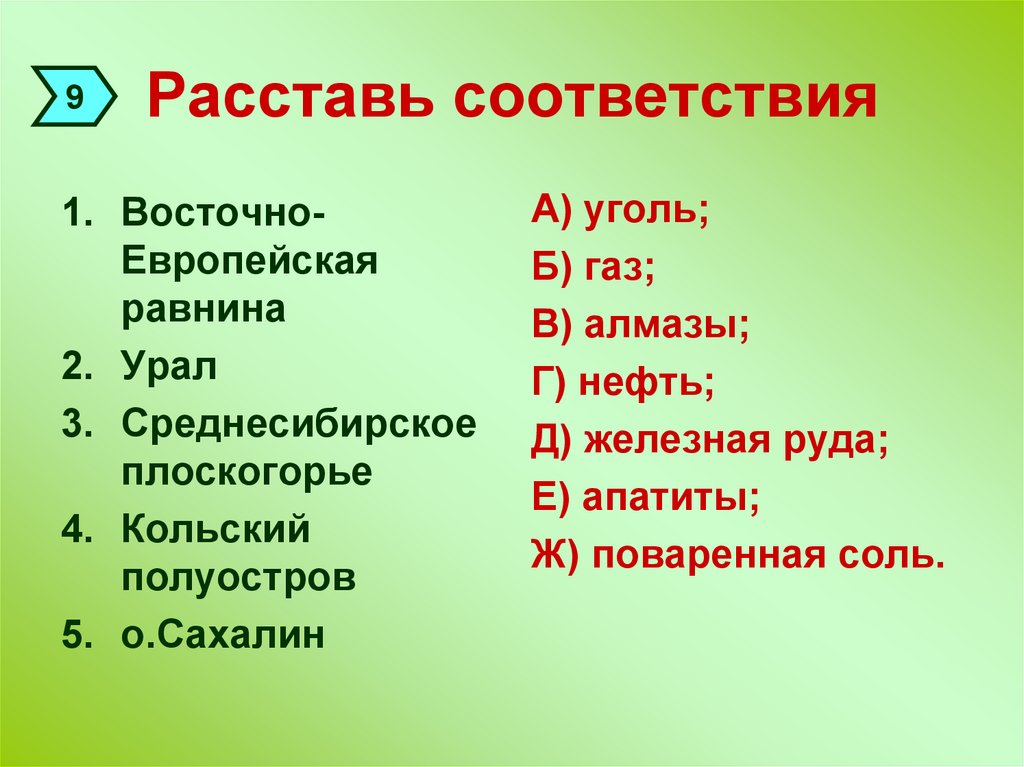 Установи соответствие восточно европейская. Расставьте соответствие. Установите соответствие 1) Восточная равнина 2) Урал. Установите соответствие Восточно европейская равнина уголь. Установите соответствие полуостров.