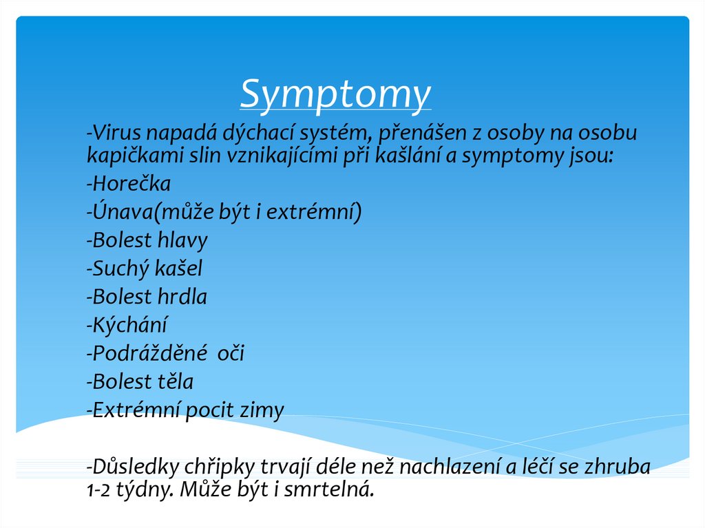 Symptomy
