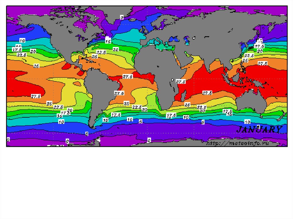Среднегодовая температура воды. Карта температуры поверхностных вод мирового океана. Карта температуры поверхности вод мирового океана. Температура поверхностных вод мирового океана. Среднегодовая температура поверхностных вод мирового океана.