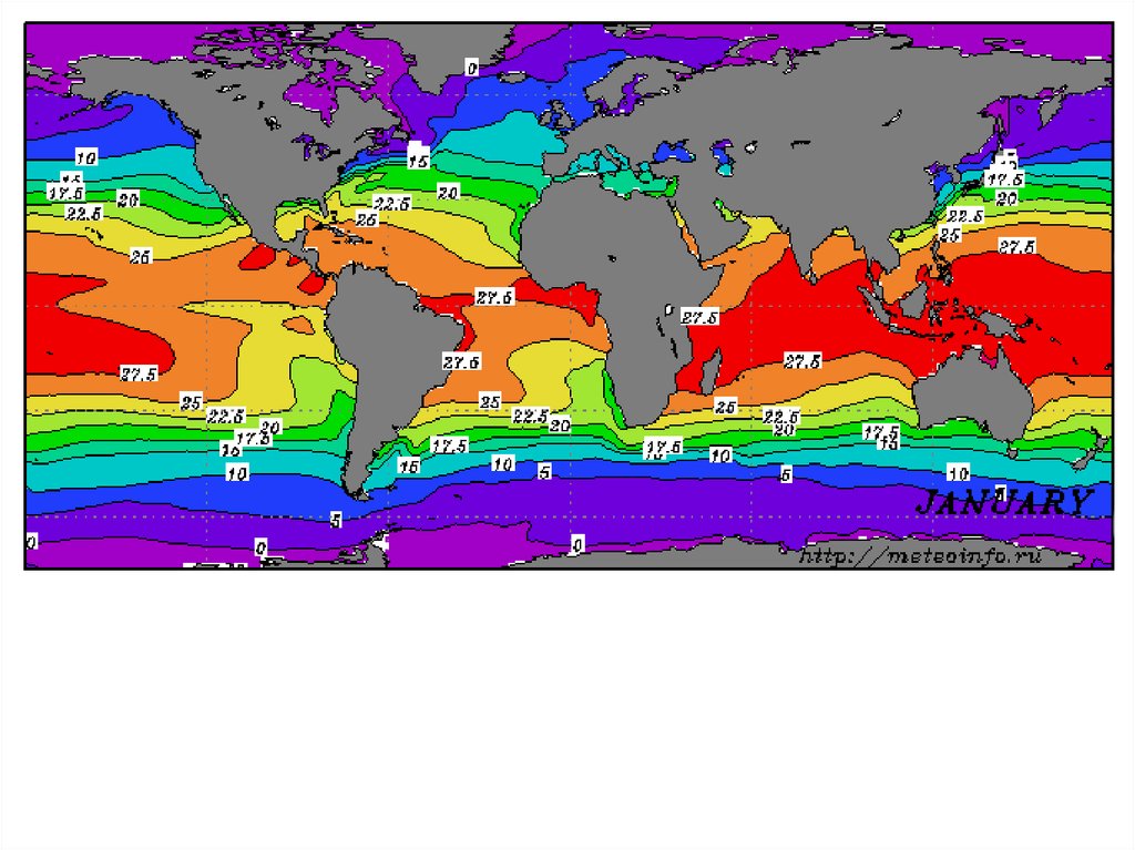 Температура поверхностных вод океана. Температура поверхностных вод мирового океана. Карты температуры поверхностных вод океанов. Карта температуры вод мирового океана. Среднегодовая температура поверхностных вод мирового океана.