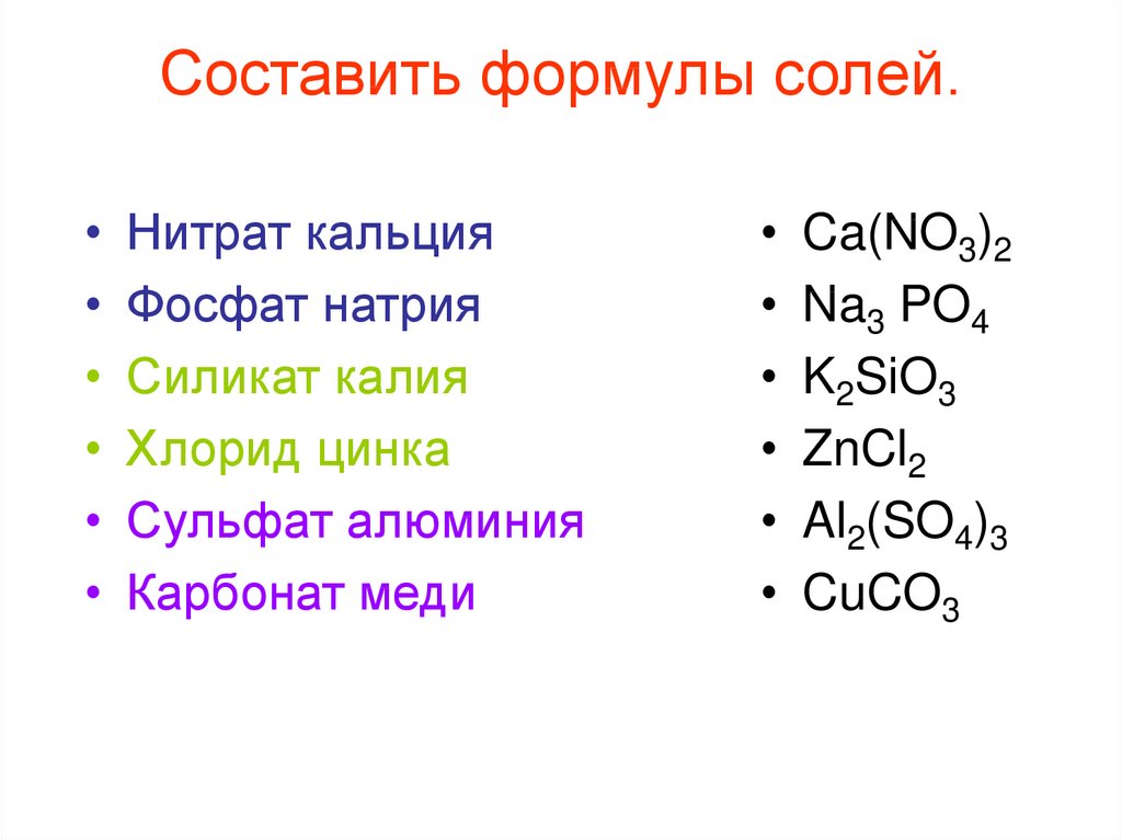 Хлорид натрия какой класс соединений. Правило составления формул солей. Соли составление формул. Как составлять формулы солей 8 класс химия. Построение формул солей.