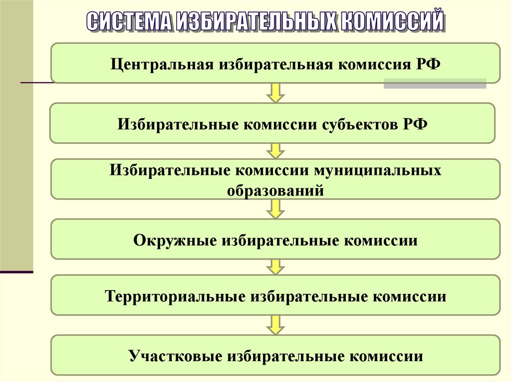 Схема избирательного процесса в рф схема