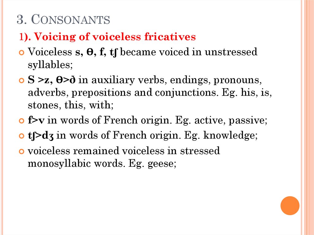 3. Consonants