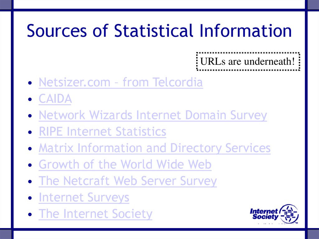 Sources of Statistical Information