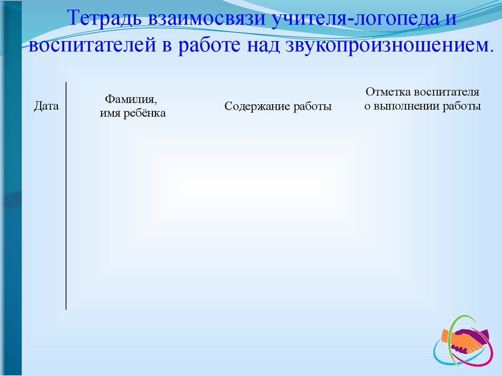 Организация и методическое обеспечение коррекционноразвивающей работы  учителя-логопеда в условиях ДОУ в соответствии с ФГОС - презентация онлайн