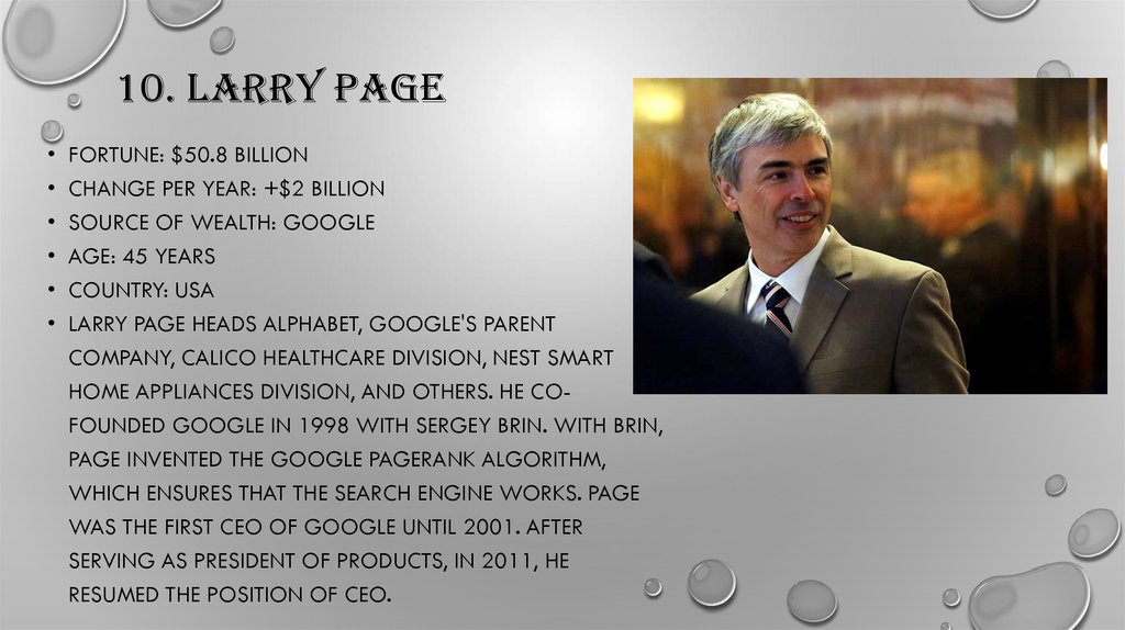 10. Larry page