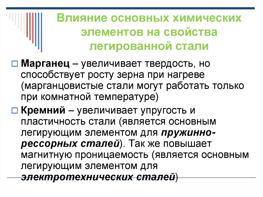 Влияние на свойства стали. Влияние химических элементов на сталь. Влияние легирующих элементов на свойства стали. Как влияют легирующие элементы на свойства стали. Влияние никеля на свойства легированной стали.