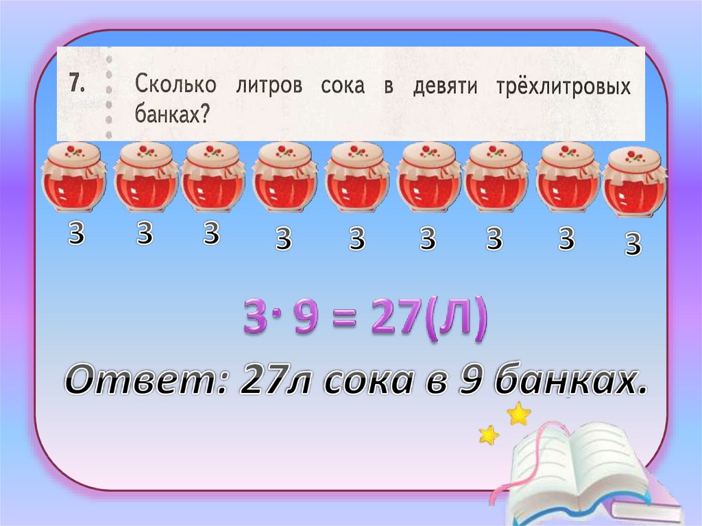 Число умножили на треть. Умножение числа 3 и деление на 3 треть числа 2 класс. Треть числа 2 класс. Литр сока это сколько. 2 3 От 1.7 литра ответ.