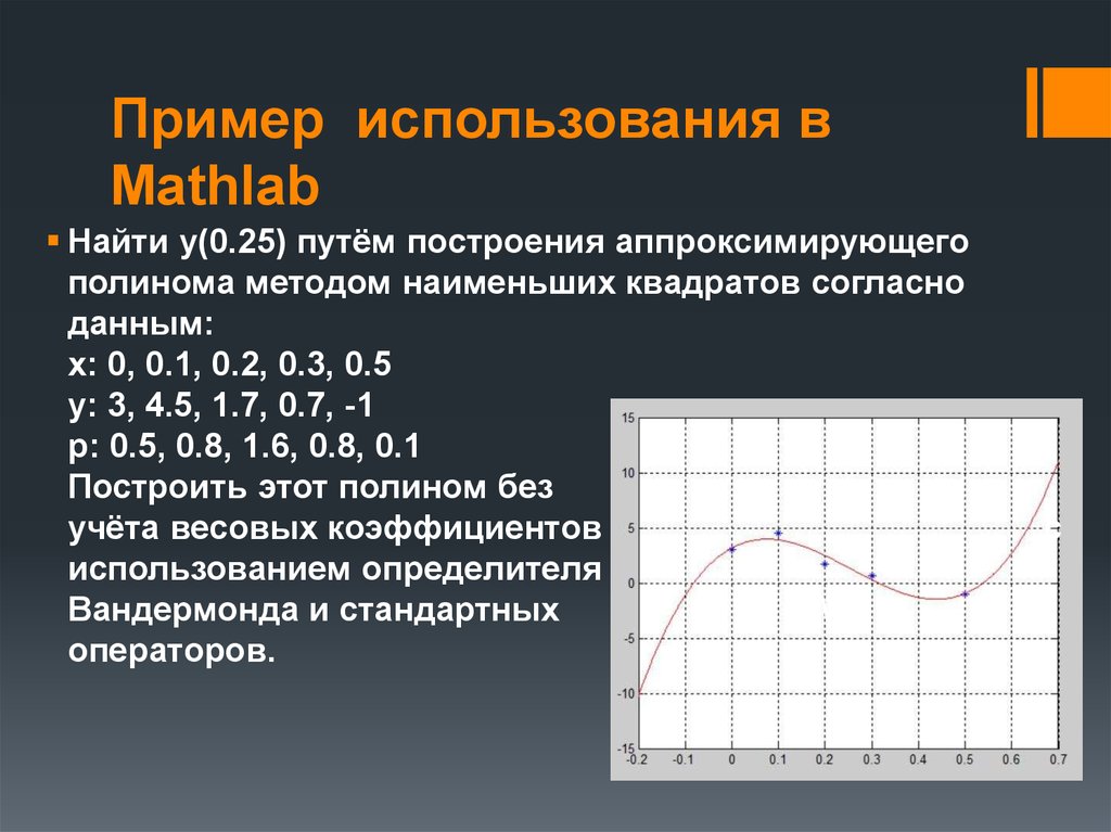 Курсовая работа: Аппроксимация функции методом наименьших квадратов