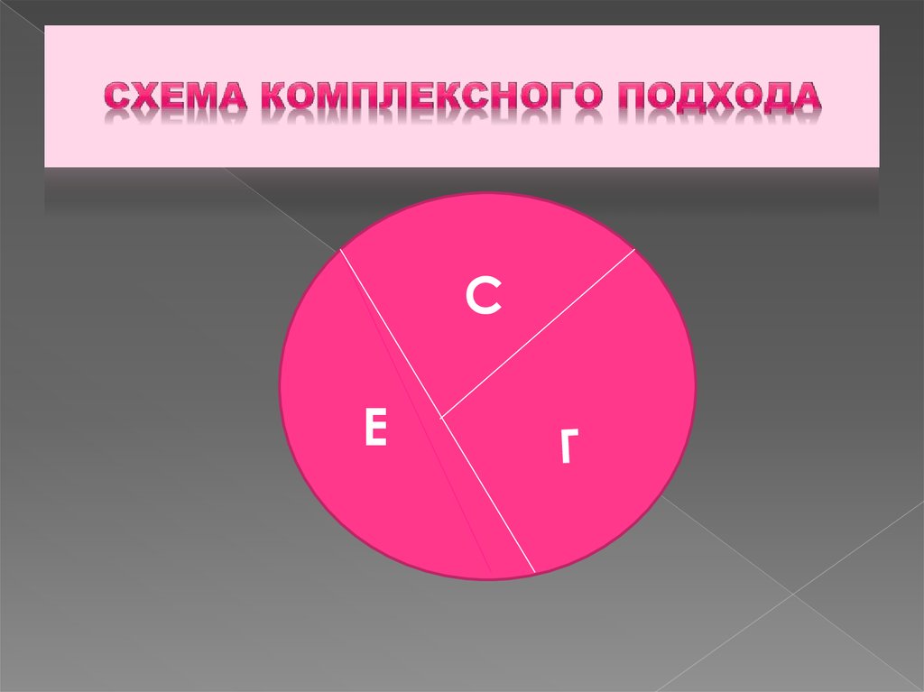 СХЕМА КОМПЛЕКСНОГО ПОДХОДА