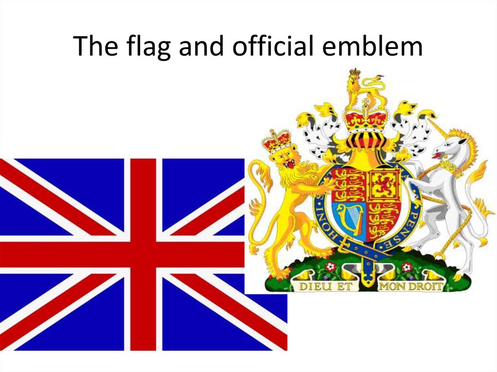 The flag and official emblem
