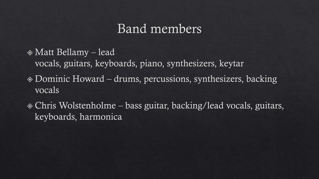 Band members