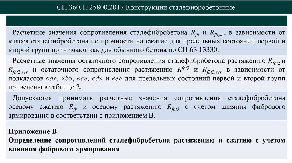 СП 360.1325800.2017 Конструкции сталефибробетонные