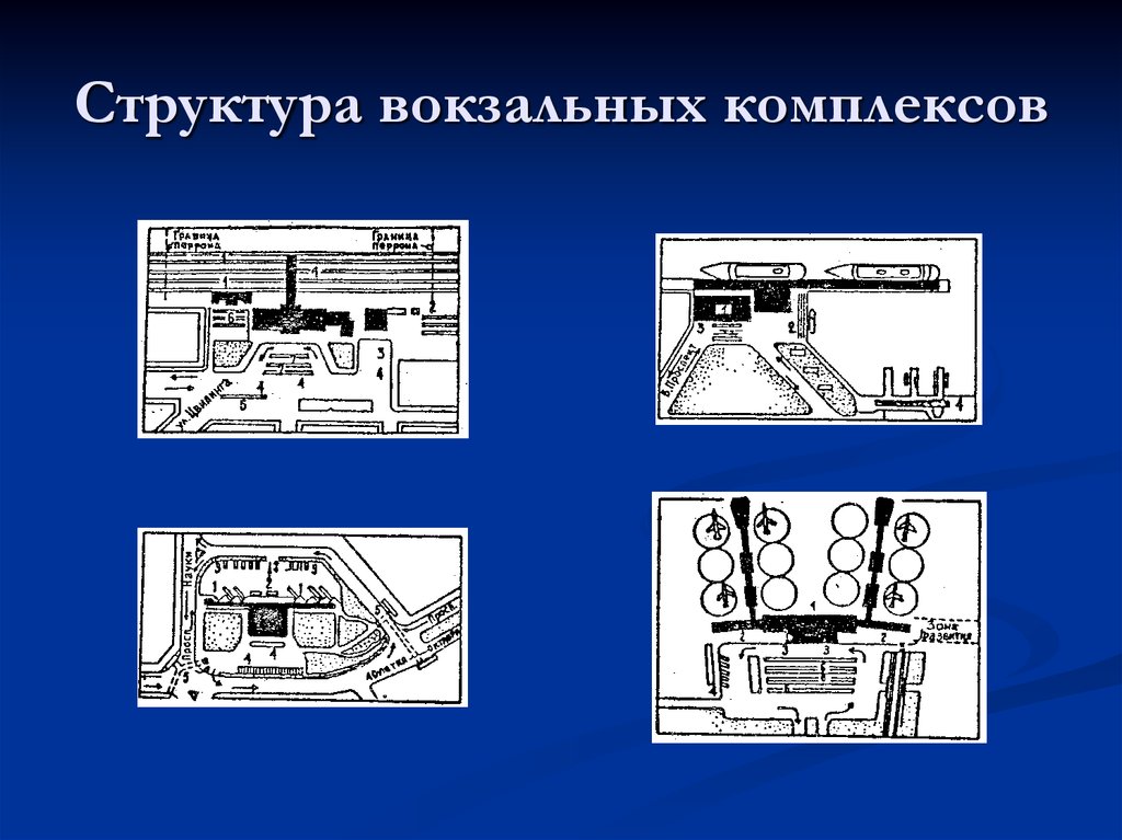 Схема вокзального комплекса