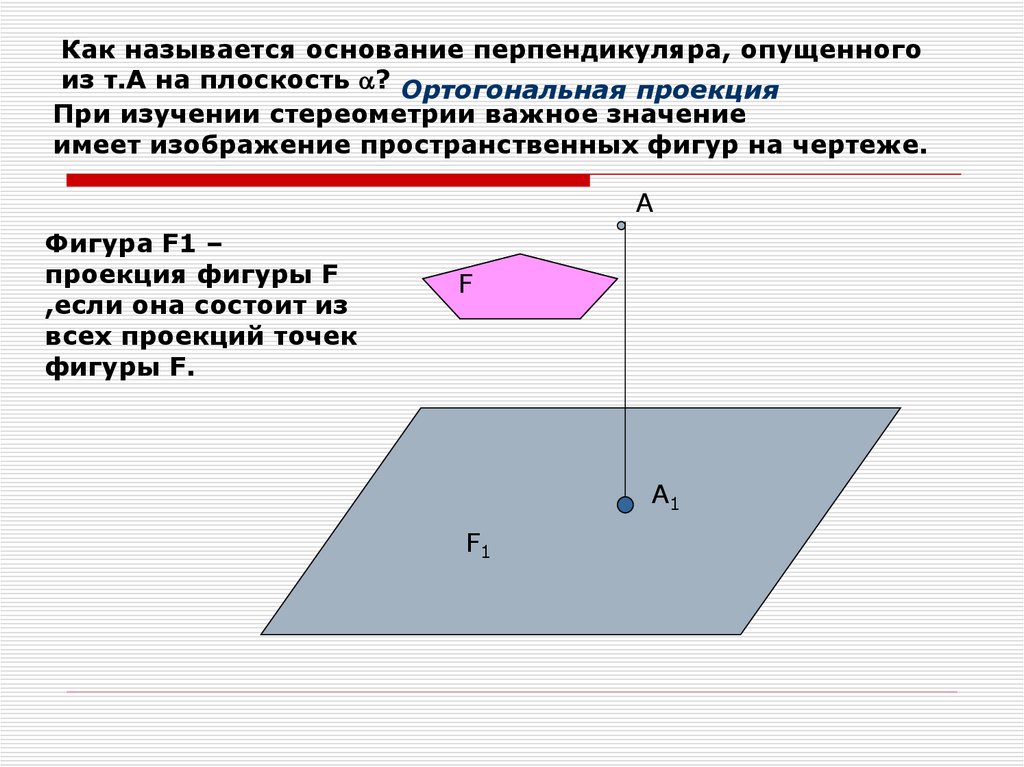 Процесс изображения пространственных фигур на плоскости которые выполняются по определенным правилам