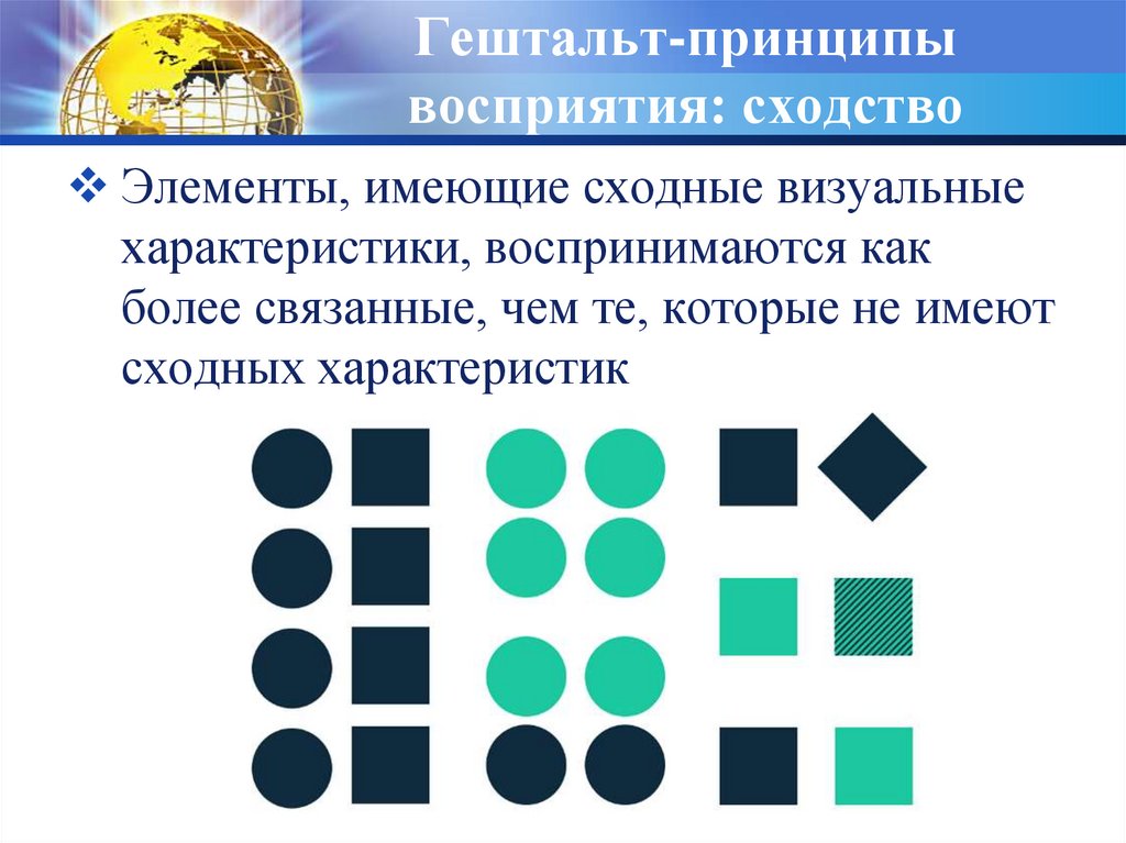 Принципы восприятия. Принцип сходства гештальт. Гештальт принципы. Гештальт принципы восприятия. Гештальт принципы визуального восприятия.