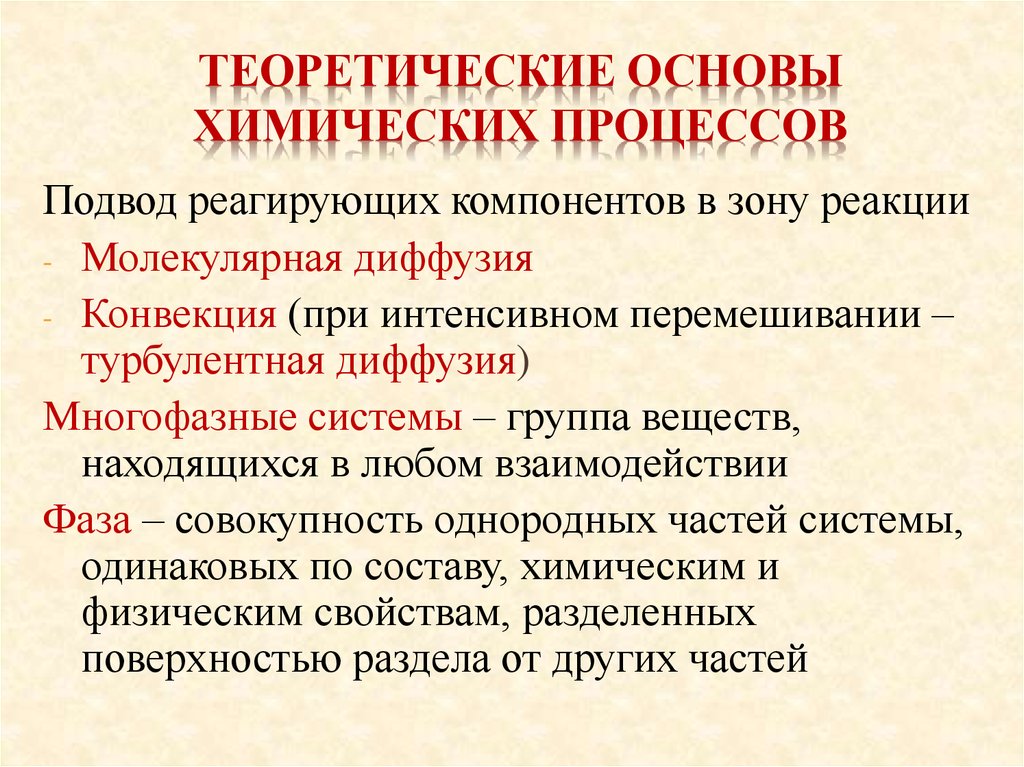 Процессы химической технологии лекции