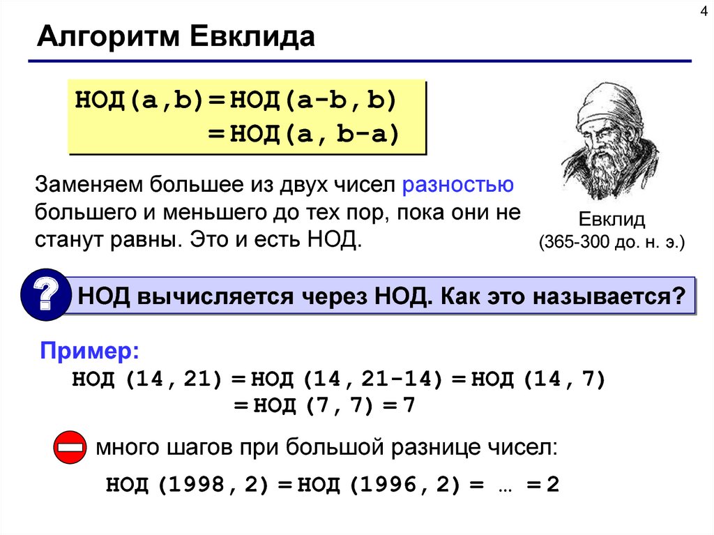 Алгоритм евклида 6 класс математика презентация