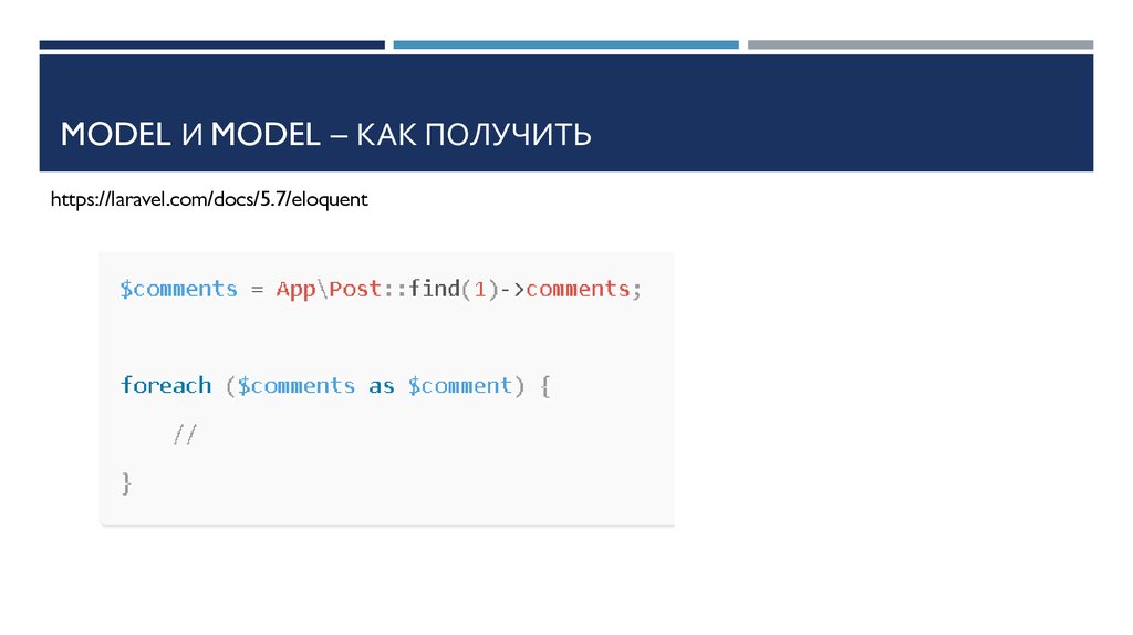 Model и Model – как получить