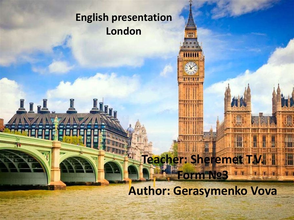 english presentation about london