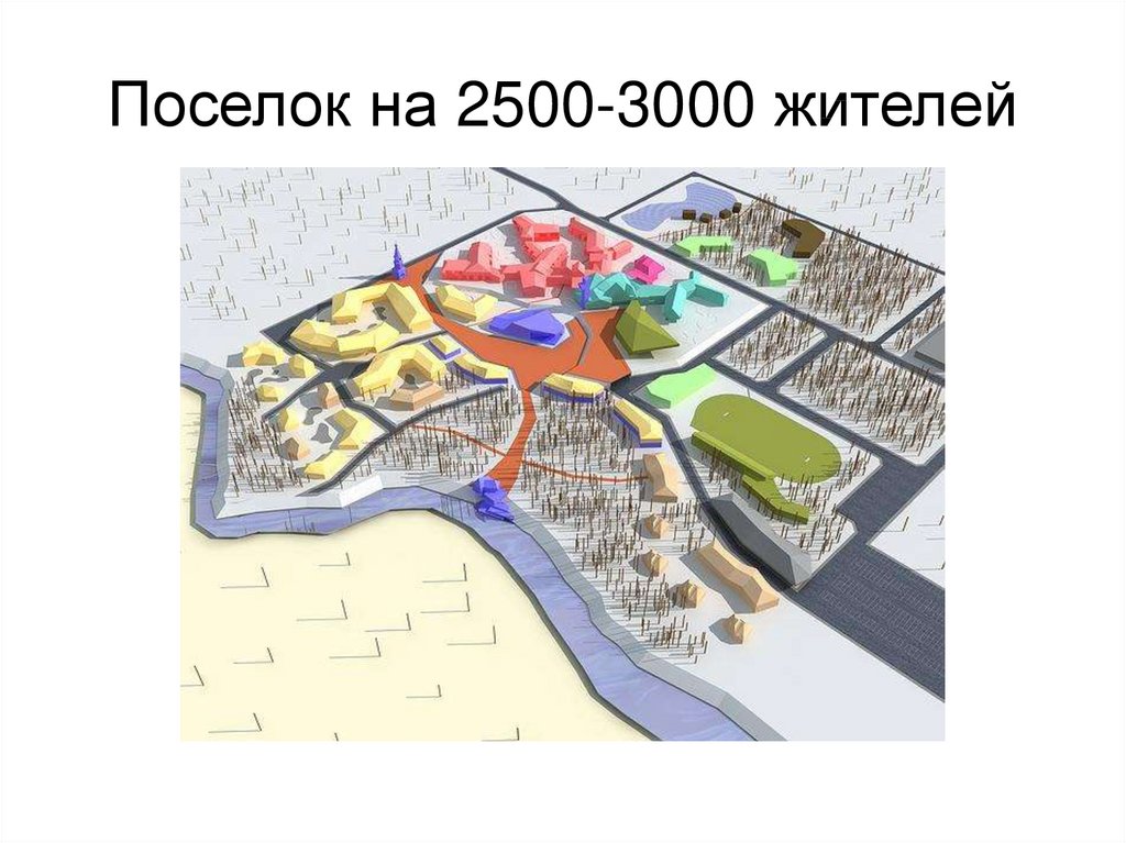 Поселок на 2500-3000 жителей