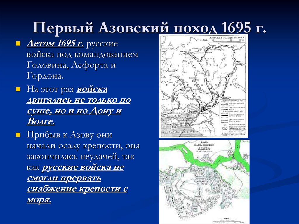 Итоги азовских походов