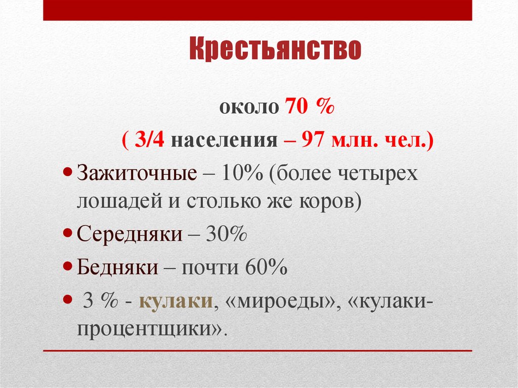 Крестьянство