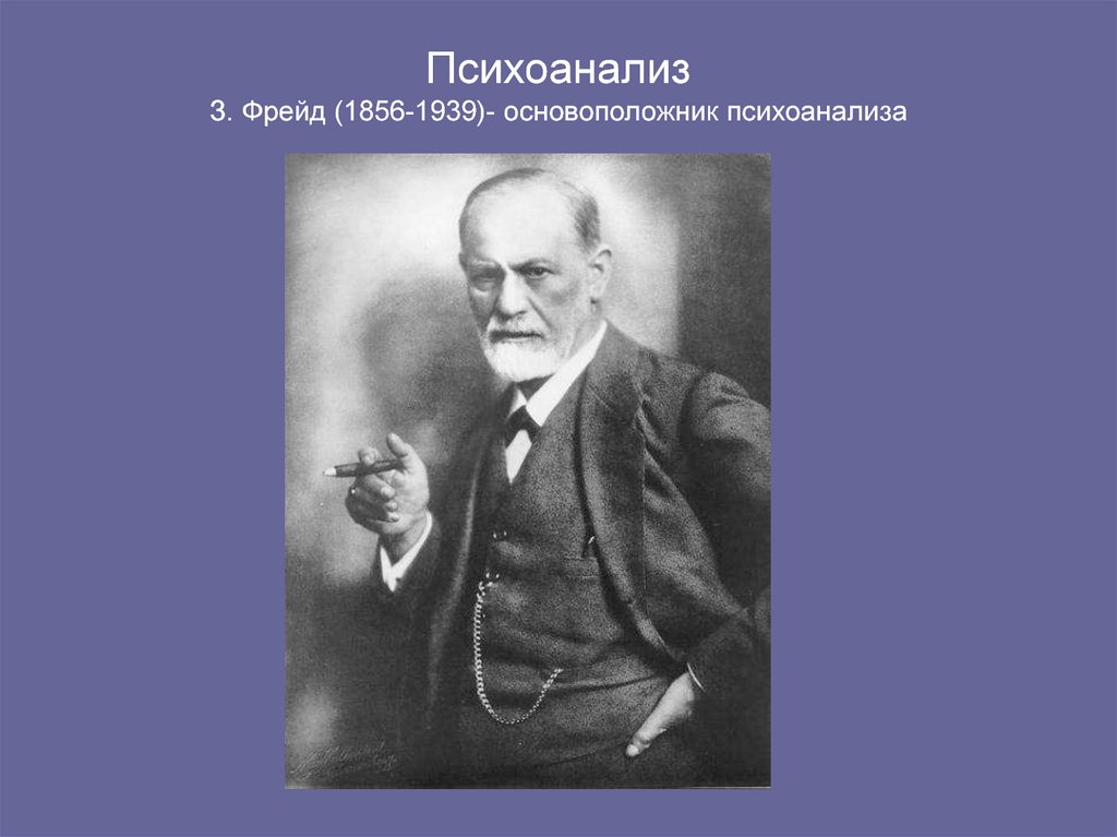 Психоанализ З. Фрейд (1856-1939)- основоположник психоанализа