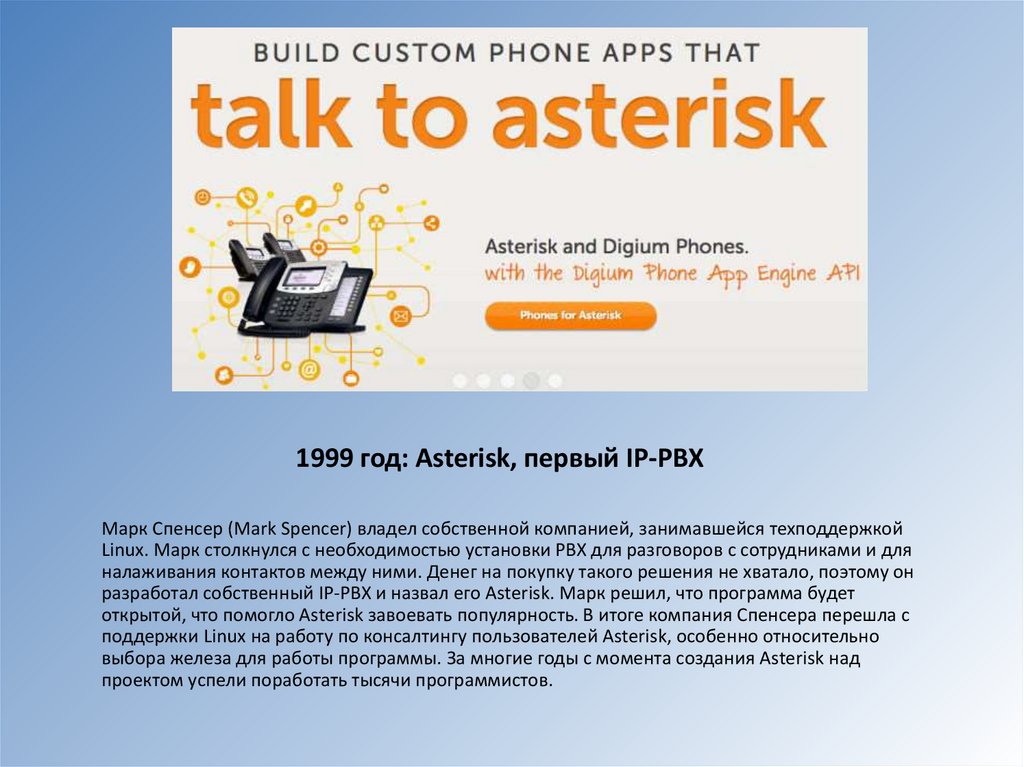 1999 год: Asterisk, первый IP-PBX