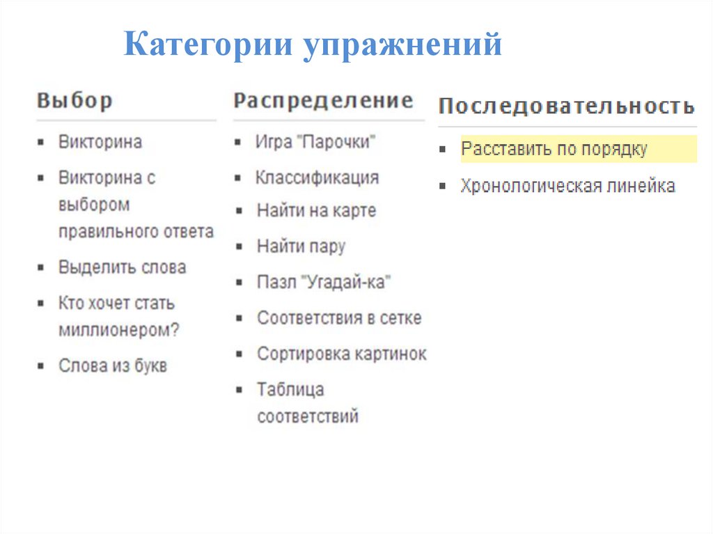 Категории сервисов. Упражнения на категорию а. Категоризация сервисов. Категории тренировок. Категории сервиса.