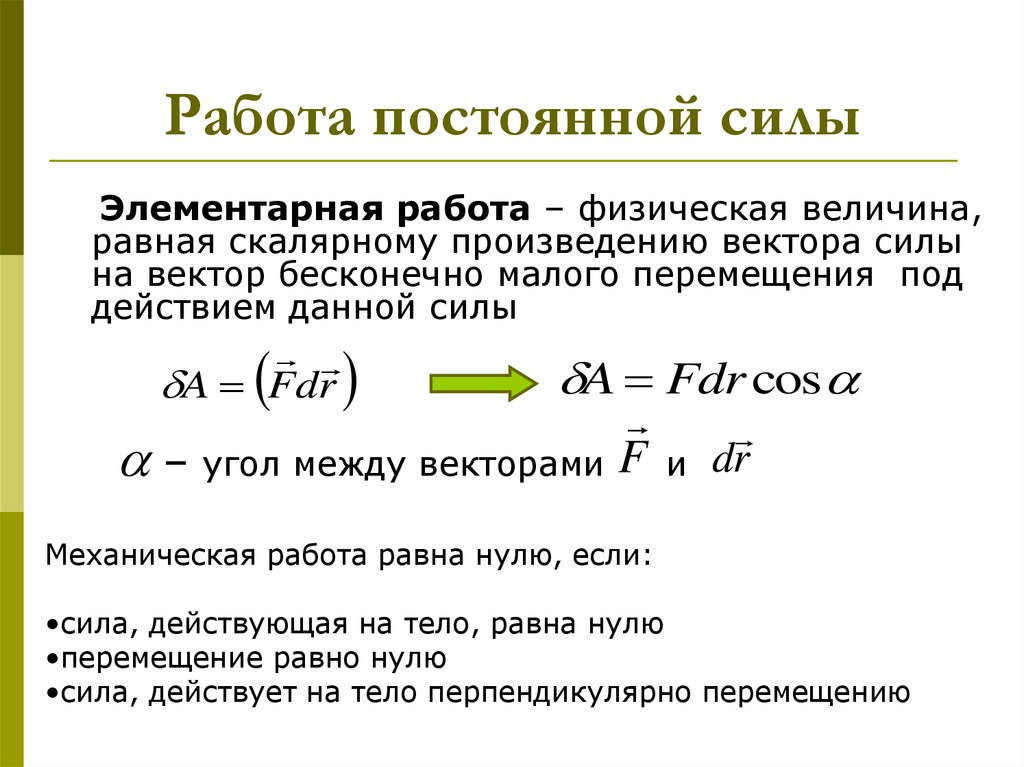 На рисунке 1 представлены четыре различных варианта взаимного расположения вектора силы действующей