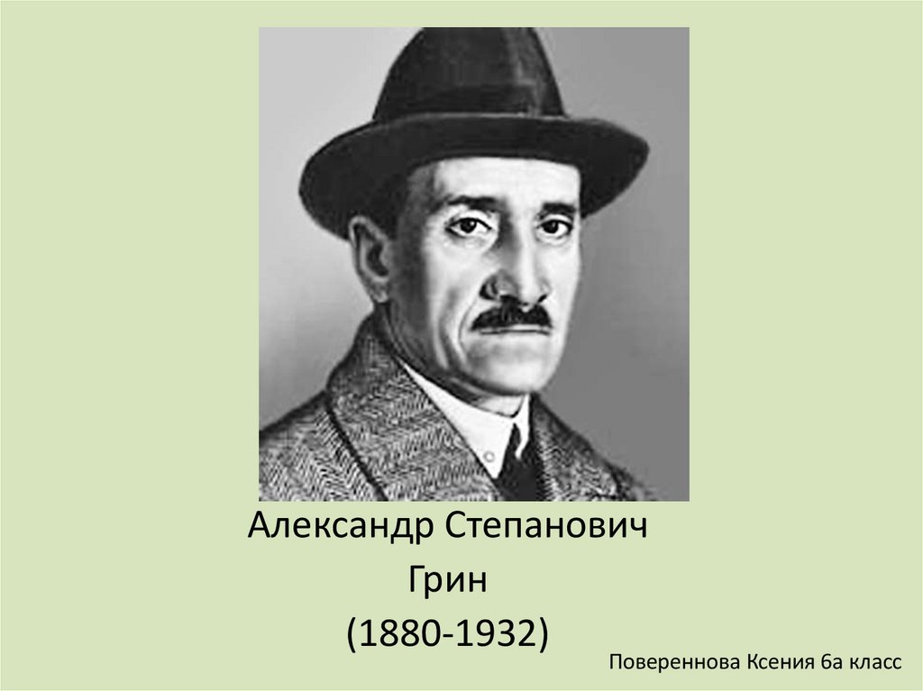 Интересное о грине. Грин писатель. Портрет Грина.